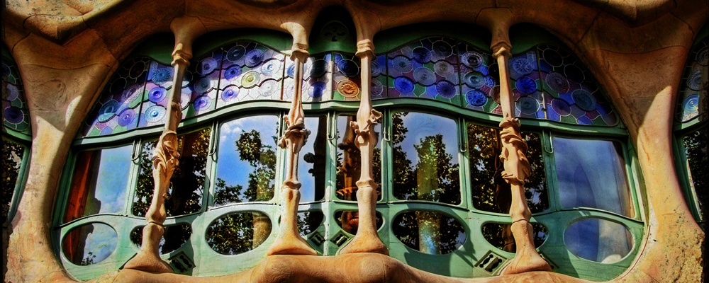 fragment of casa Batllo, Barcelona